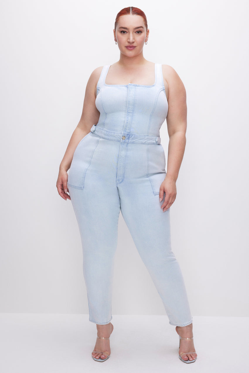 FIT FOR SUCCESS LIGHT COMPRESSION SLEEVELESS JUMPSUIT  | INDIGO453 View 1 - model: Size 16 |