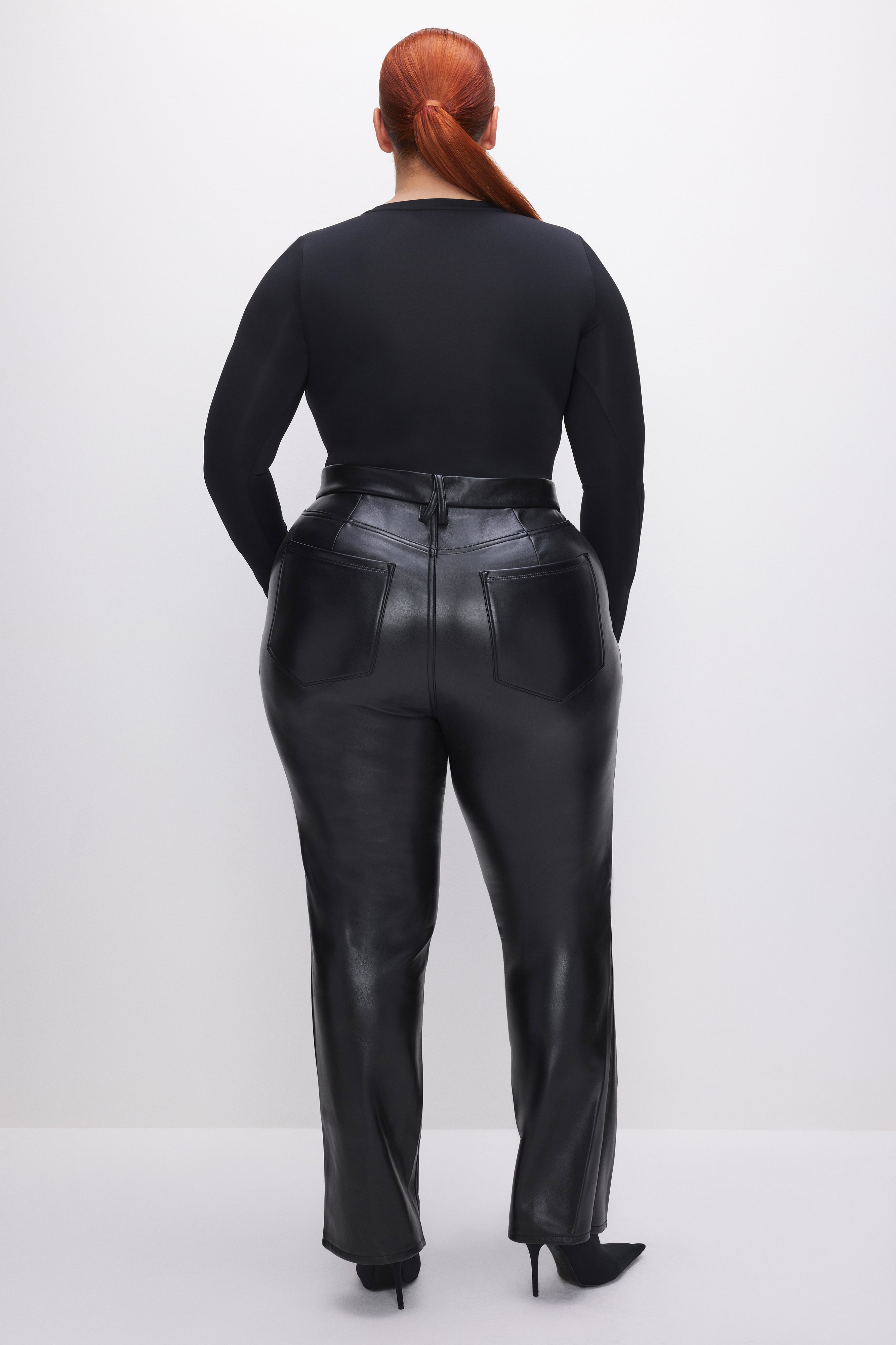 GOOD ICON FAUX LEATHER PANTS