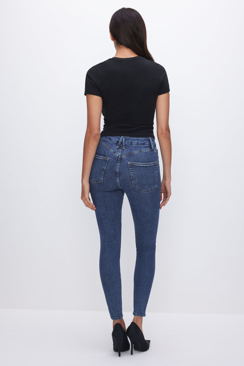 GOOD LEGS SKINNY CROPPED JEANS | BLUE615 View 1 - model: Size 0 |