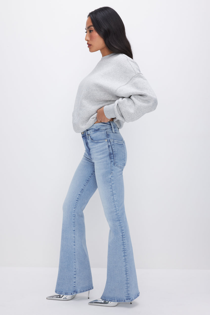 Petite Butt Shaper Stretch Flared Jeans