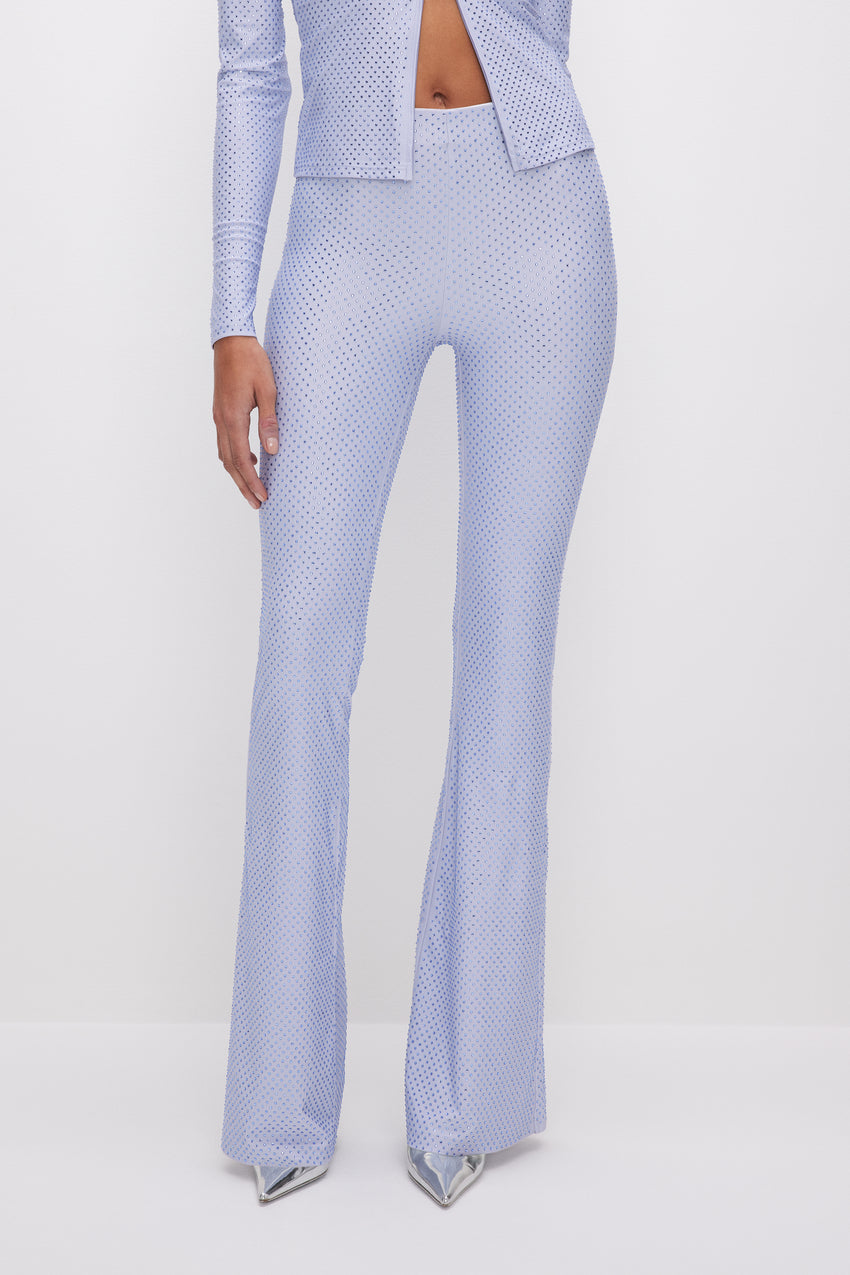 SMOOTH MATTE CRYSTAL PULL-ON FLARES | GLASS001 View 1 - model: Size 0 |