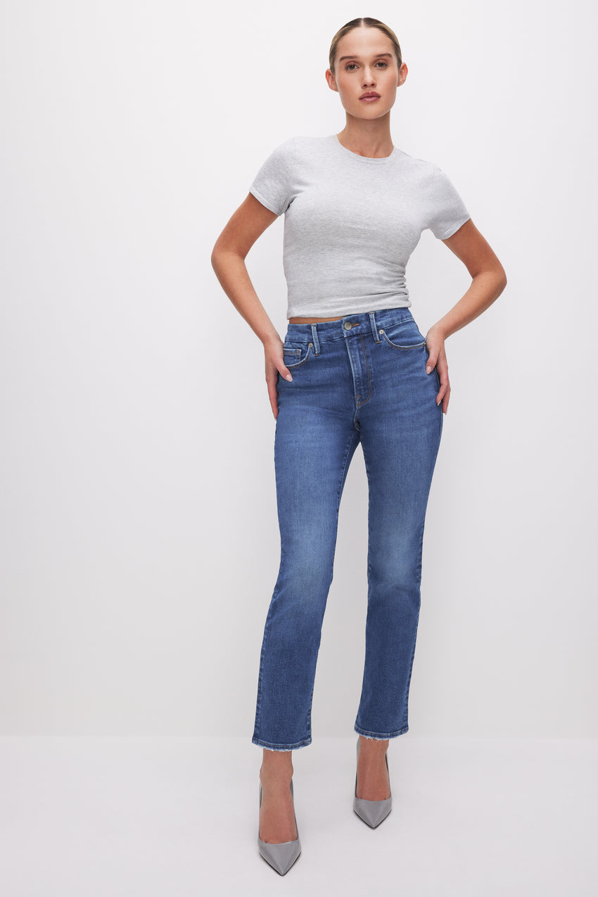 ALWAYS FITS GOOD LEGS STRAIGHT JEANS | INDIGO602 View 1 - model: Size 0 |