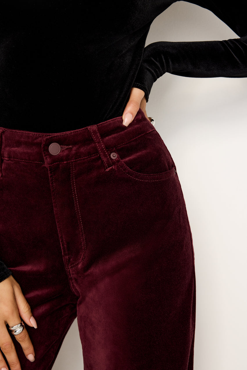 VELVET GOOD SKATE TROUSERS | OXBLOOD002 View 1 - model: Size 0 |