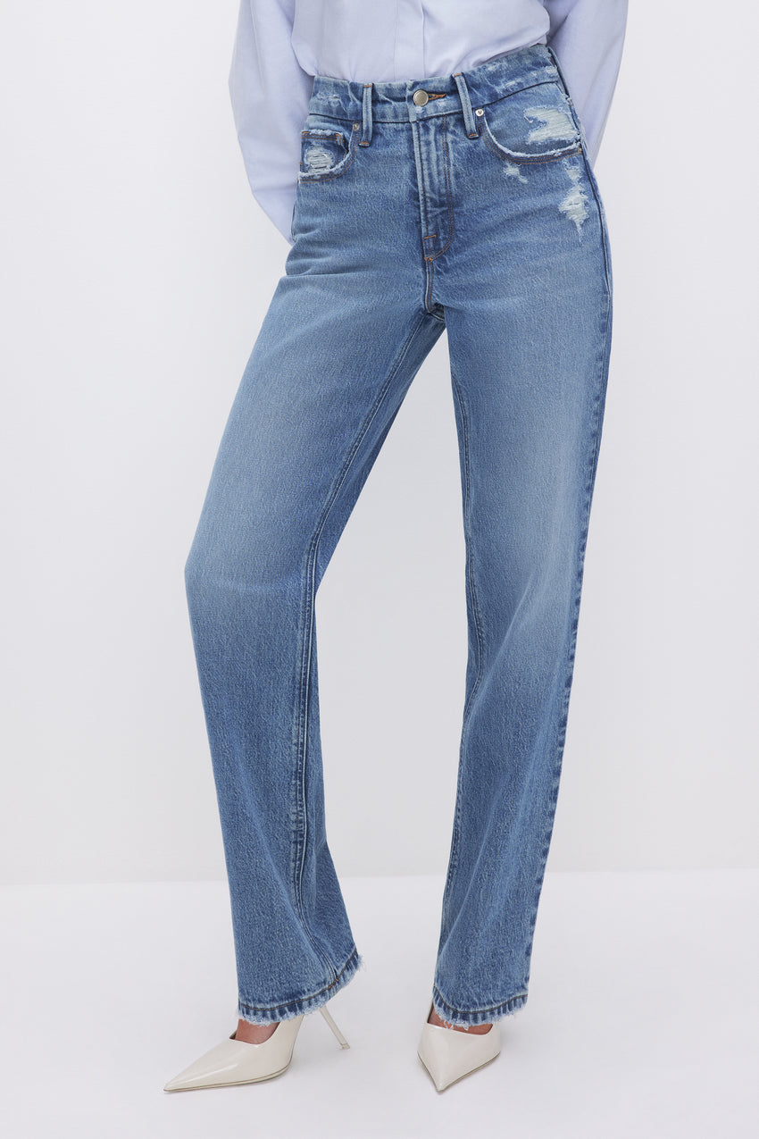 GOOD '90s RELAXED JEANS | INDIGO633 View 7 - model: Size 0 |