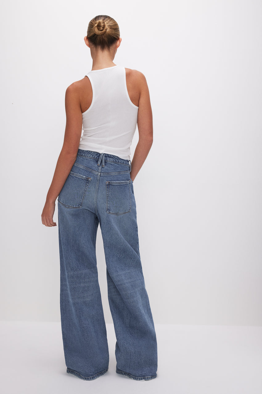 GOOD EASE RELAXED JEANS | INDIGO575 - GOOD AMERICAN
