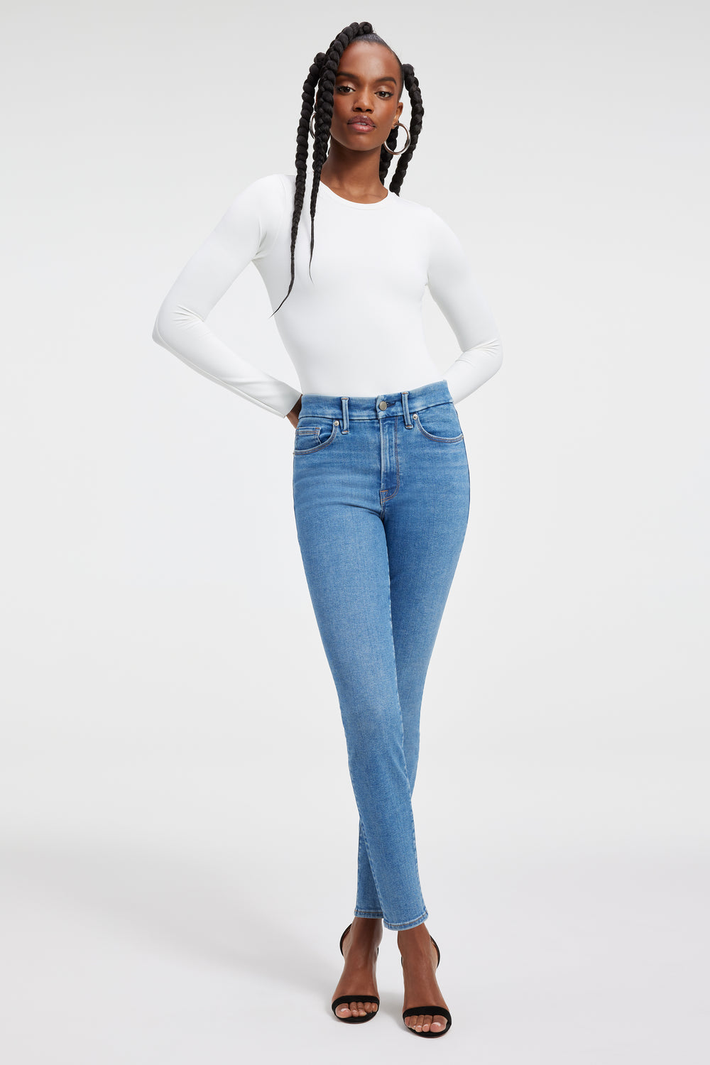 Women’s Good American Blue Jeans. Good Legs Straight. Size 14/32