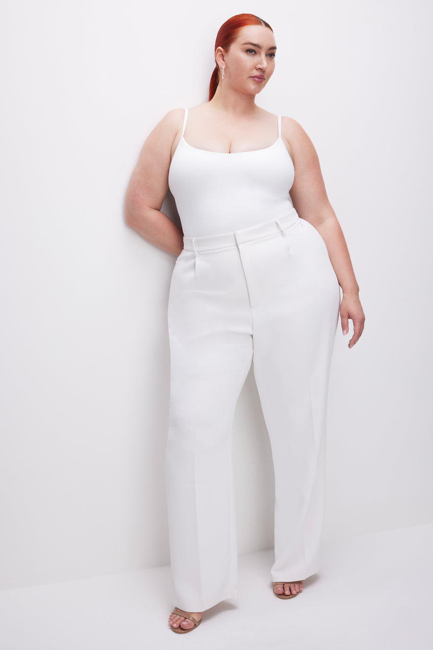 LUXE SUITING COLUMN TROUSERS | IVORY001 View 0 - model: Size 16 |