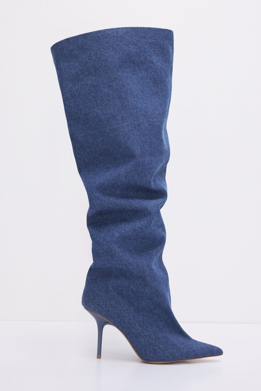 SLOUCHY BOOT | BLUE DENIM002 View 0 - model: Size 0 |