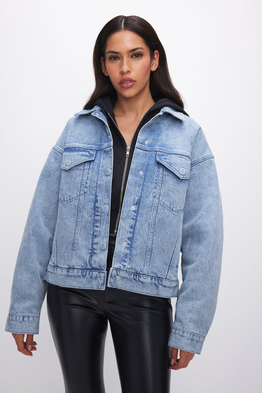 DENIM TRUCKER JACKET | INDIGO554 View 0 - model: Size 0 |