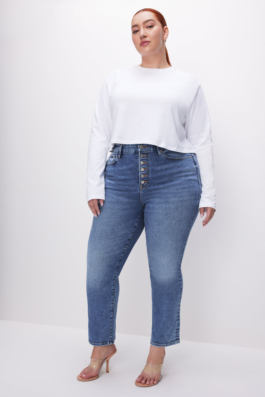 ALWAYS FITS GOOD LEGS STRAIGHT JEANS | INDIGO512 - GOOD AMERICAN