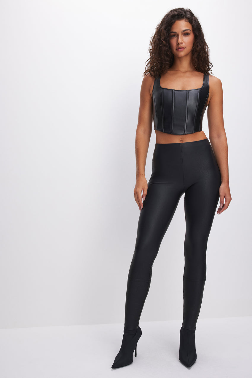 GOOD WAIST FAUX LEATHER LEGGINGS