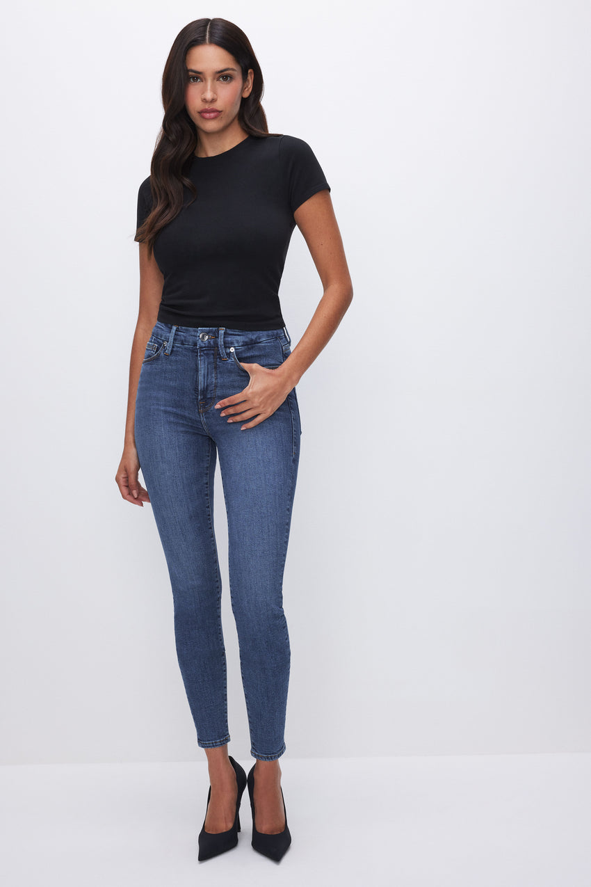 GOOD LEGS SKINNY CROPPED JEANS | BLUE615 View 0 - model: Size 0 |