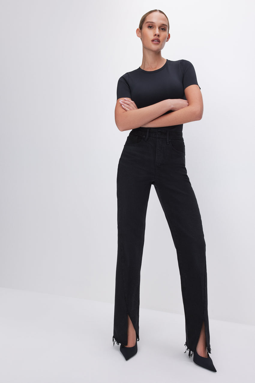 SOFT-TECH GOOD BOY STRAIGHT JEANS | BLACK318 View 0 - model: Size 0 |