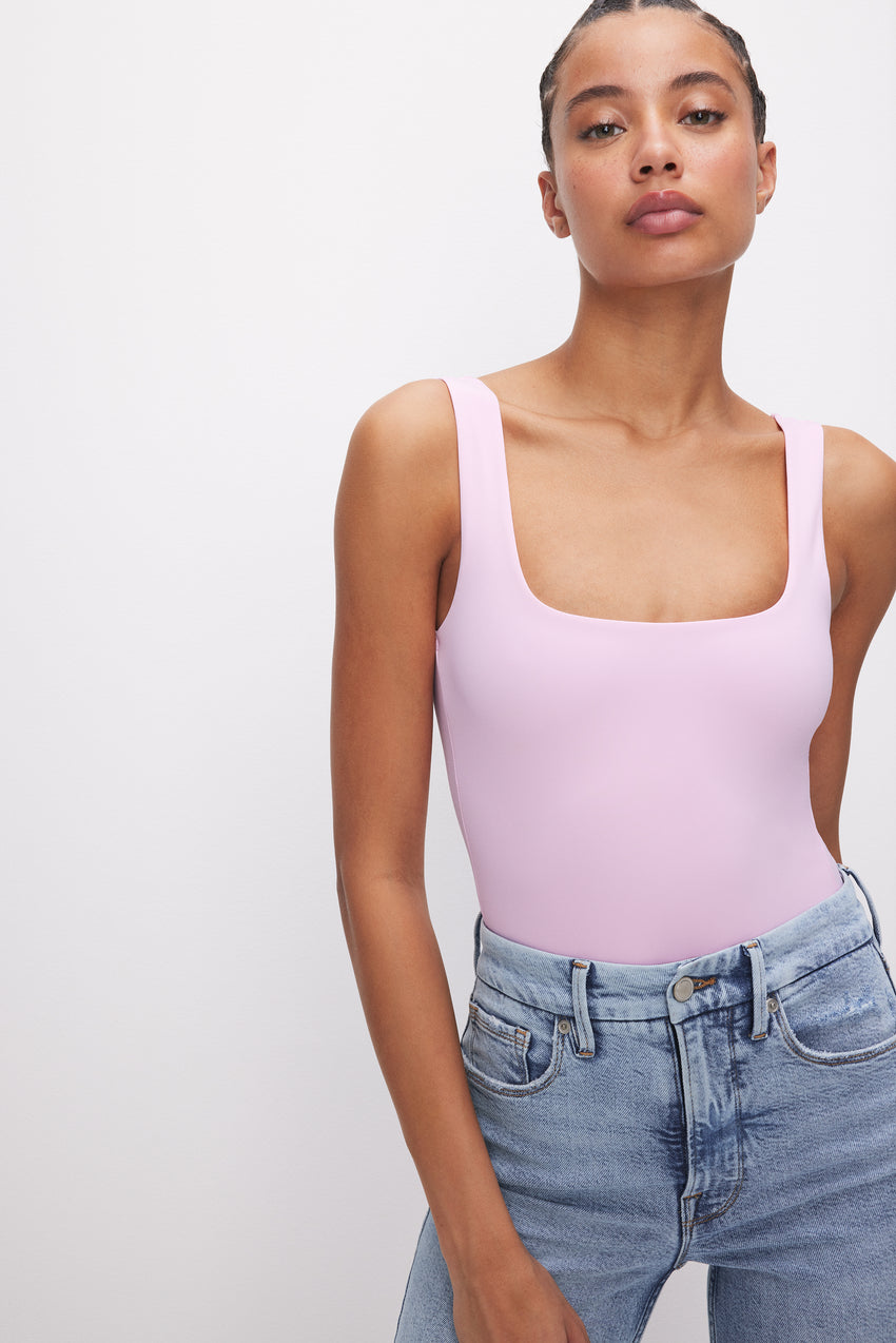 SCUBA MODERN TANK BODYSUIT  ROSE QUARTZ - GOOD AMERICAN