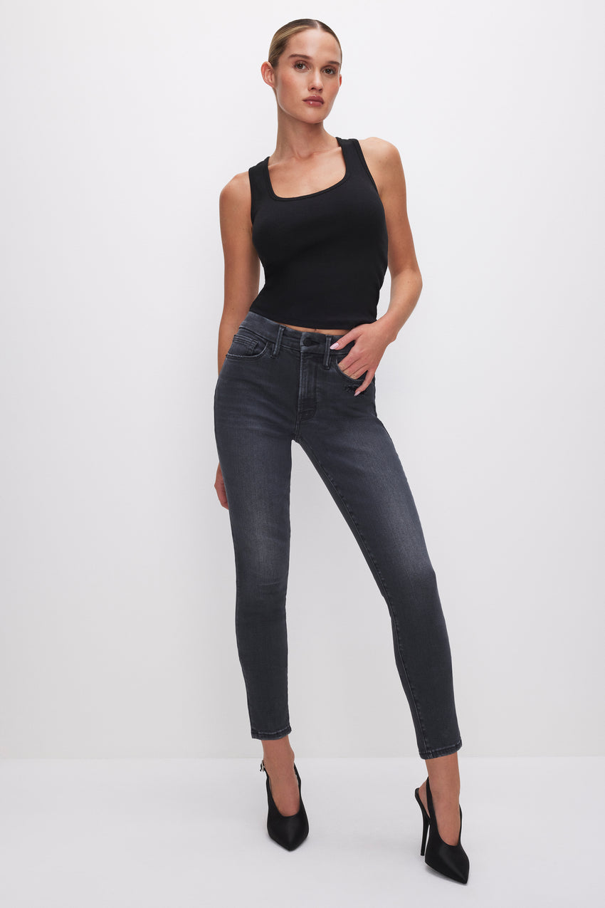 ALWAYS FITS GOOD LEGS SKINNY CROPPED JEANS | BLACK325 View 0 - model: Size 0 |