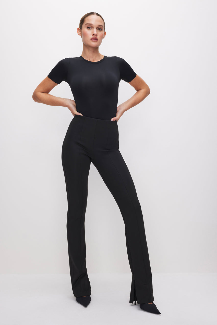 SCUBA PULL-ON STRAIGHT TROUSERS | BLACK001 View 0 - model: Size 0 |