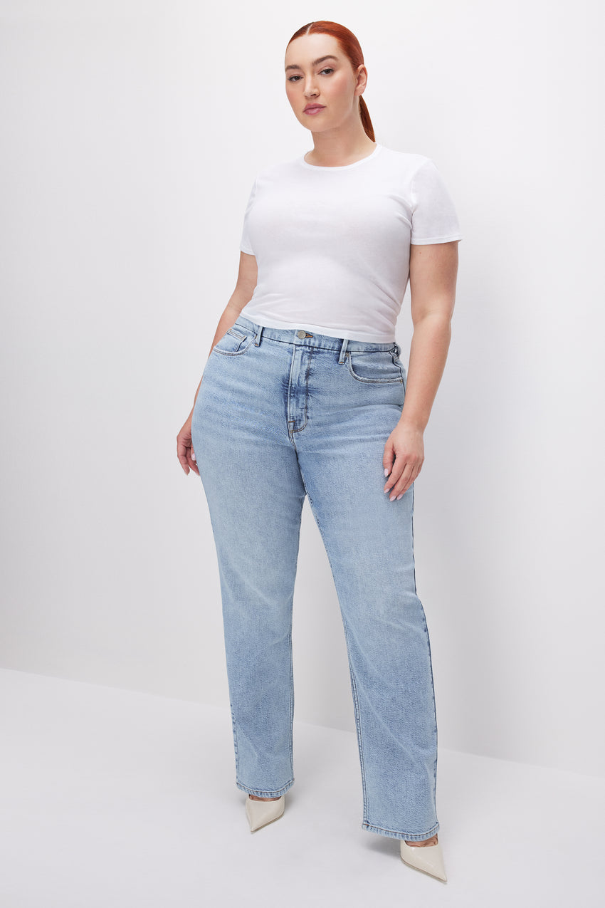 GOOD ICON STRAIGHT JEANS | INDIGO606 View 0 - model: Size 16 |