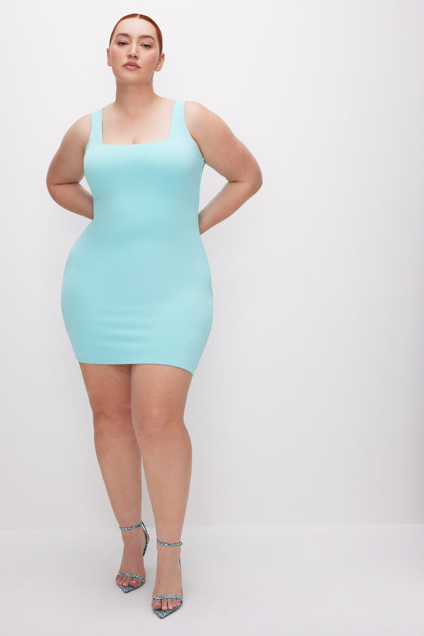 SCUBA MODERN TANK MINI DRESS | POOL005 View 6 - model: Size 16 |