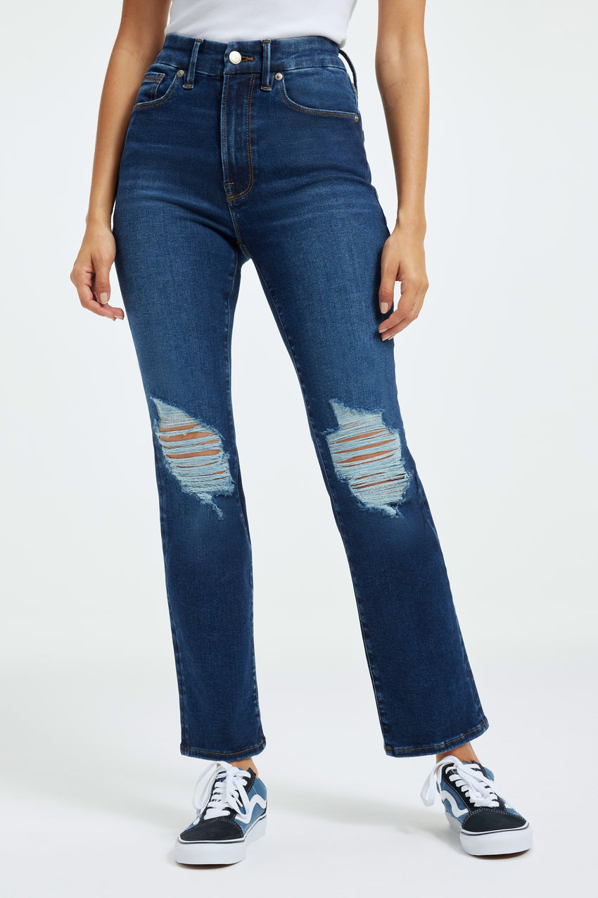 ALWAYS FITS GOOD LEGS STRAIGHT JEANS | INDIGO449 View 0 - model: Size 0 |