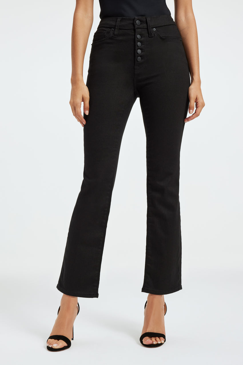 GOOD LEGS STRAIGHT NEVER FADE JEANS | BLACK001 View 7 - model: Size 0 |