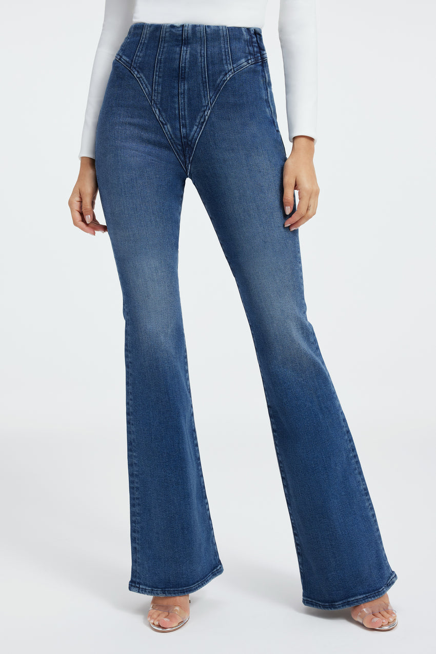 GOOD LEGS FLARE JEANS | BLUE004