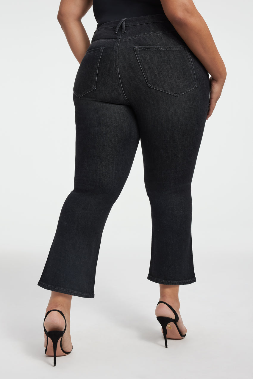 GOOD LEGS SKINNY CROPPED CASHMERE JEANS | BLACK218 - GOOD AMERICAN