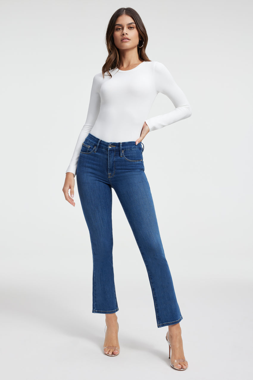 GOOD LEGS STRAIGHT JEANS| BLUE007 View 1 - model: Size 0 |