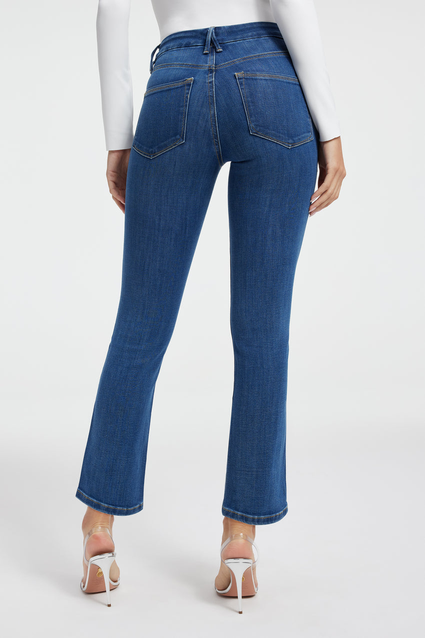 GOOD LEGS STRAIGHT JEANS| BLUE007 View 3 - model: Size 0 |