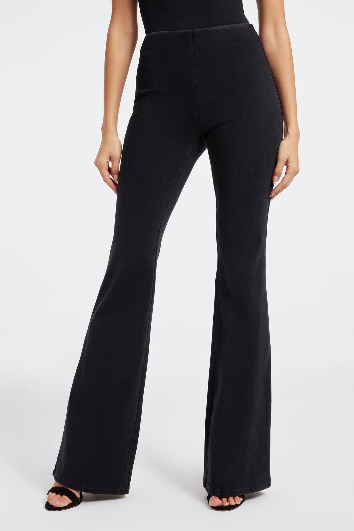 SOFT SCULPT PULL-ON JEANS | BLACK378 - AMERICAN