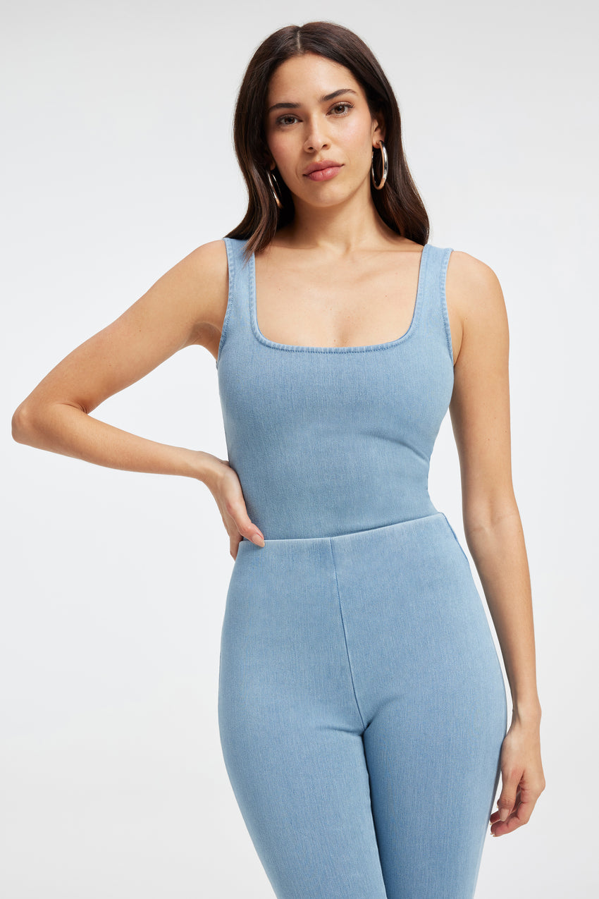 SOFT SCULPT MODERN TANK BODYSUIT | INDIGO376 View 3 - model: Size 0 |