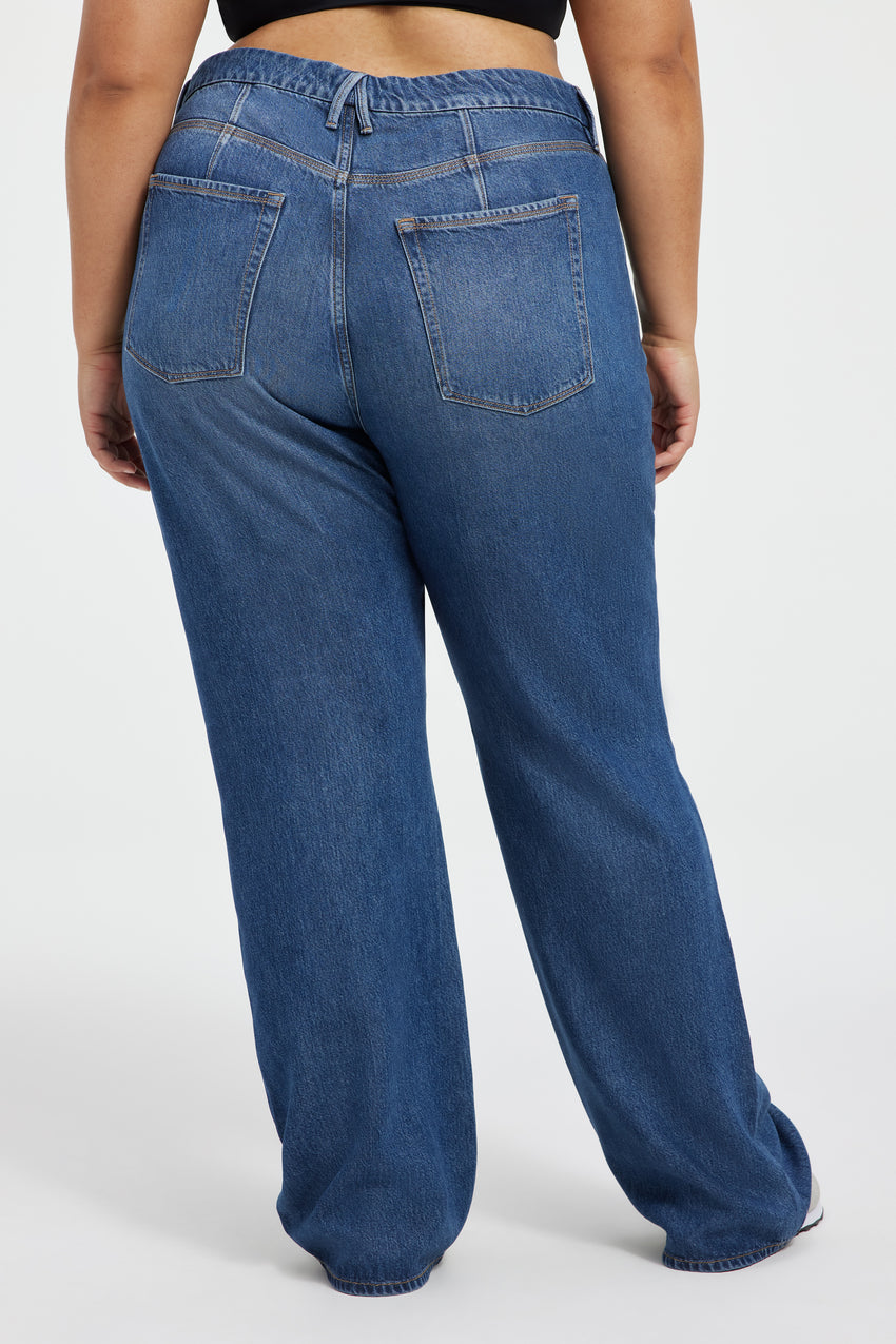 GOOD '90s WEIGHTLESS JEANS | INDIGO395 View 12 - model: Size 16 |