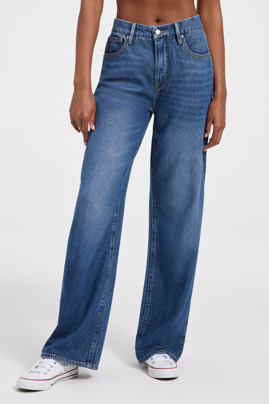 GOOD '90s WEIGHTLESS JEANS | INDIGO395 - GOOD AMERICAN