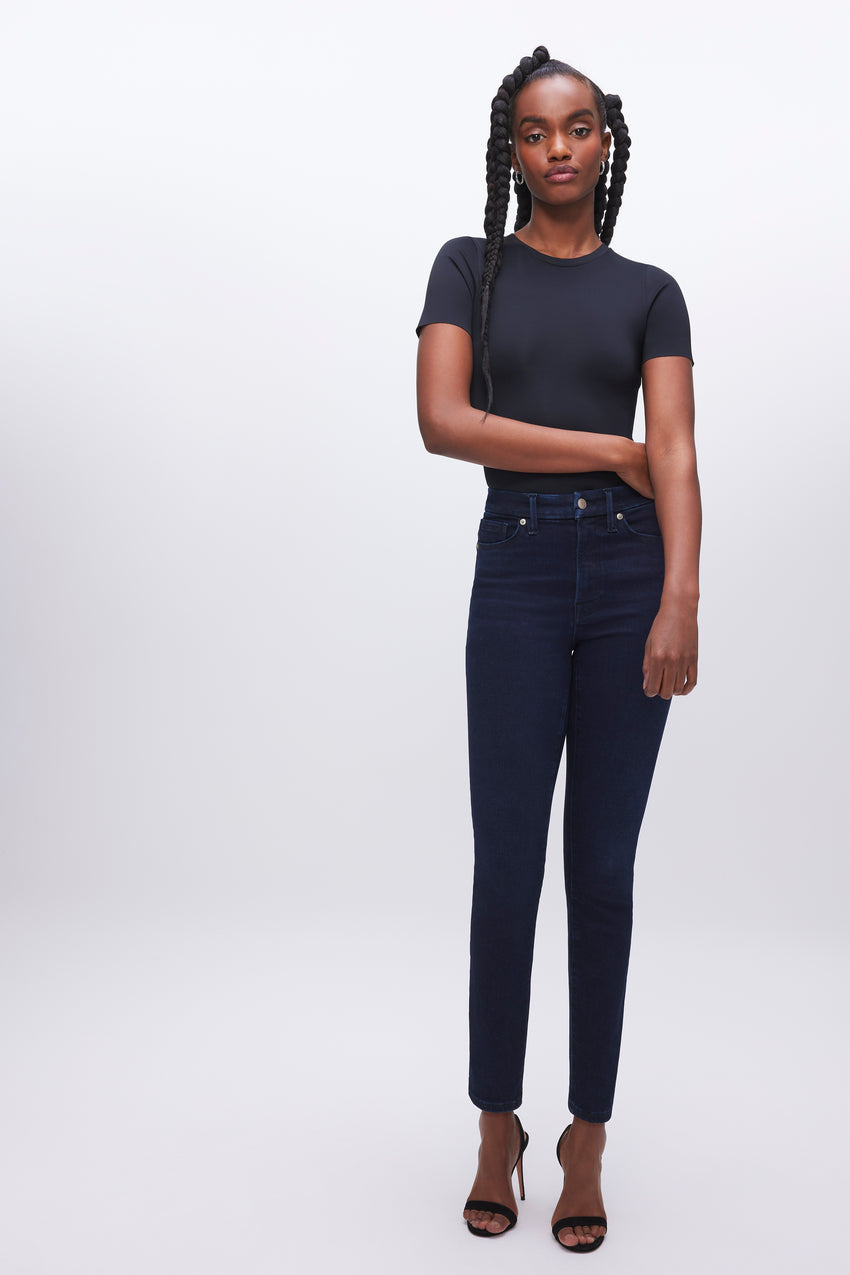 ALWAYS FITS GOOD LEGS SKINNY JEANS | DEEP BLUE002 View 5 - model: Size 0 |