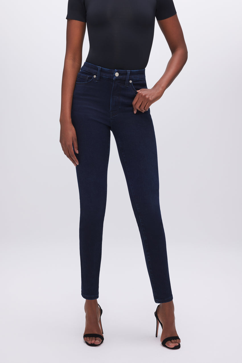 ALWAYS FITS GOOD LEGS SKINNY JEANS | DEEP BLUE002 View 5 - model: Size 0 |