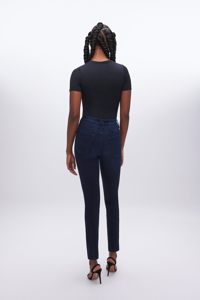 ALWAYS FITS GOOD LEGS SKINNY JEANS | DEEP BLUE002 View 8 - model: Size 0 |