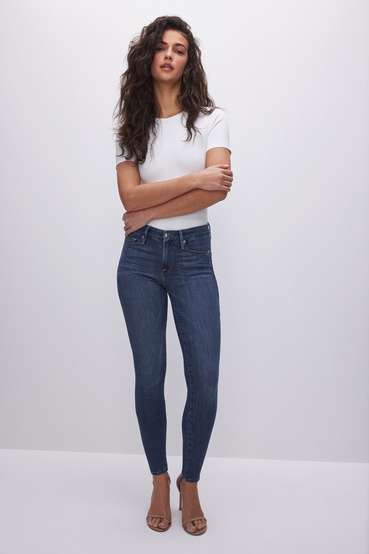 GOOD LEGS SKINNY JEANS  BLUE004 - GOOD AMERICAN