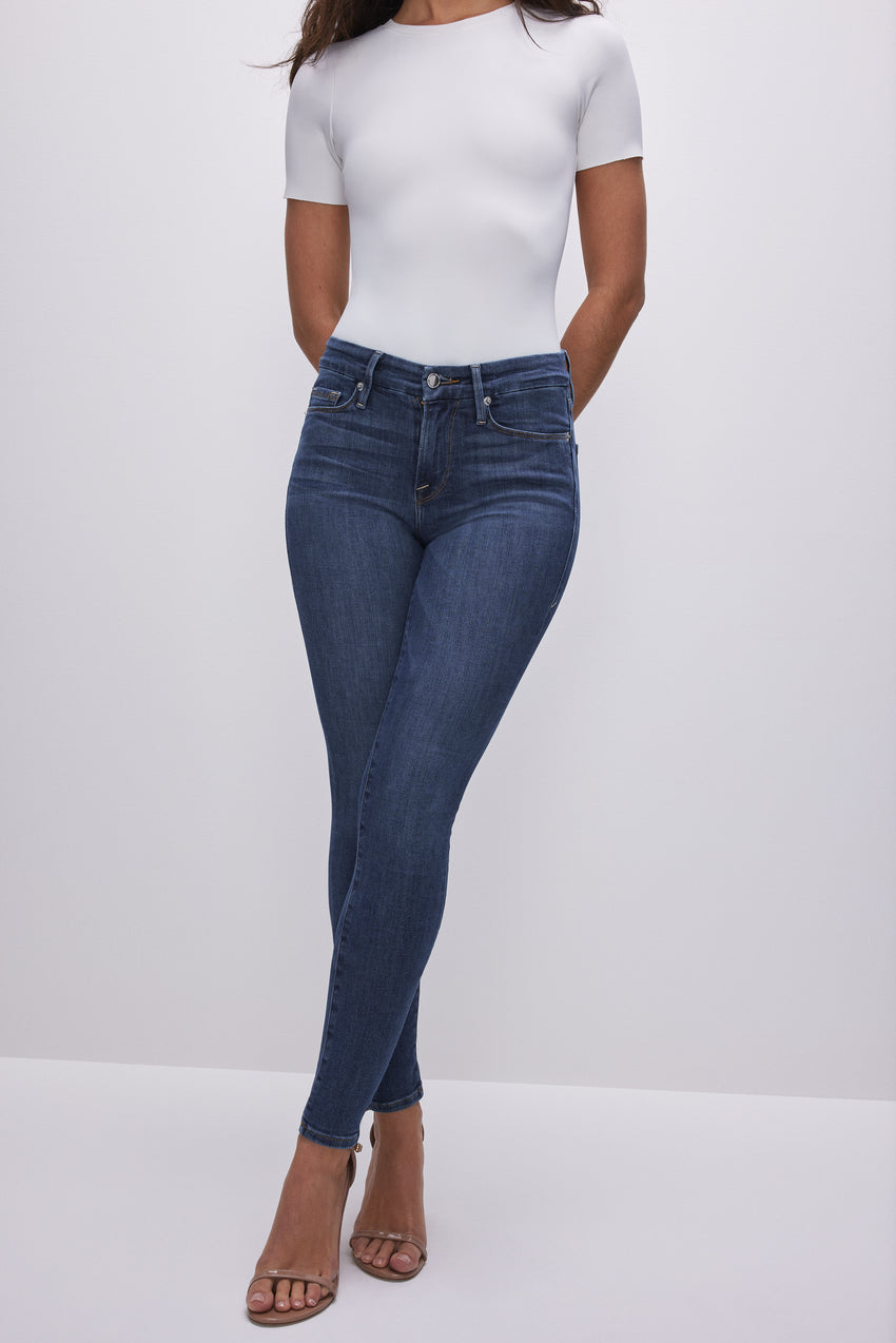 GOOD LEGS SKINNY JEANS | BLUE004 View 3 - model: Size 0 |