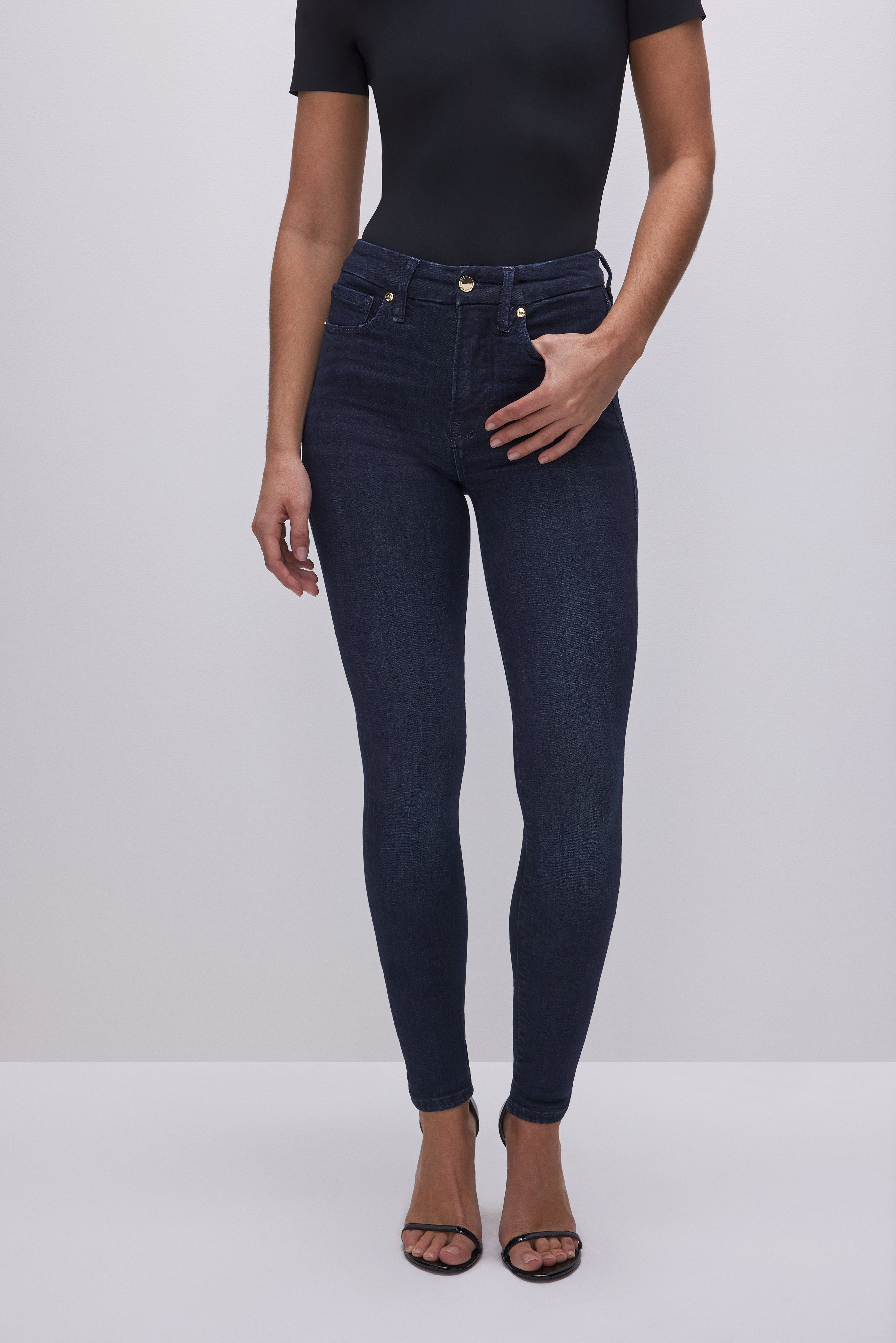 GOOD LEGS SKINNY JEANS  BLUE004 - GOOD AMERICAN