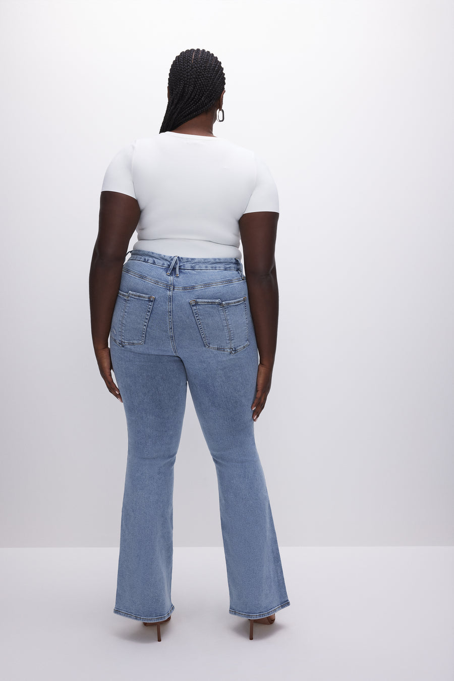 GOOD LEGS FLARE JEANS | INDIGO131 - GOOD AMERICAN