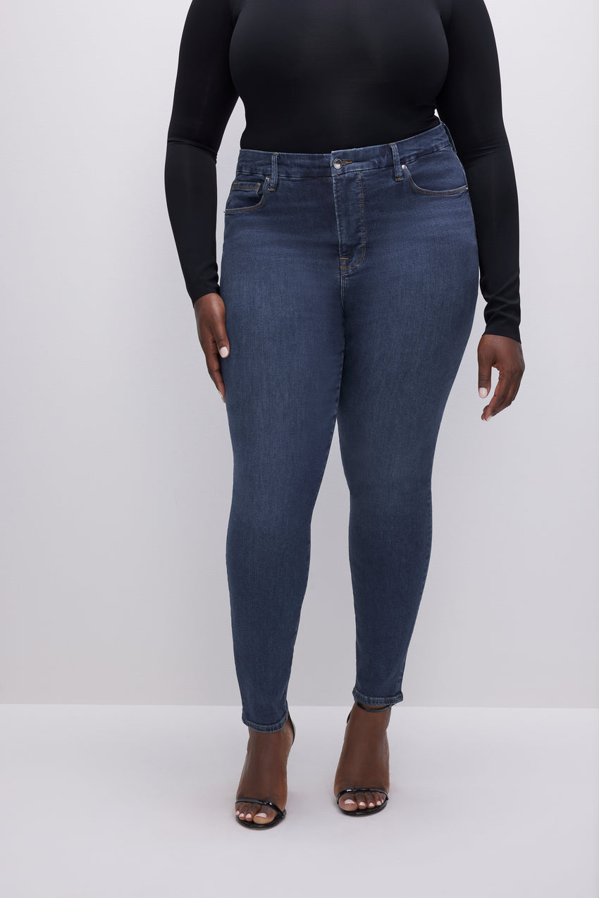 GOOD LEGS SKINNY JEANS | BLUE609 View 6 - model: Size 16 |