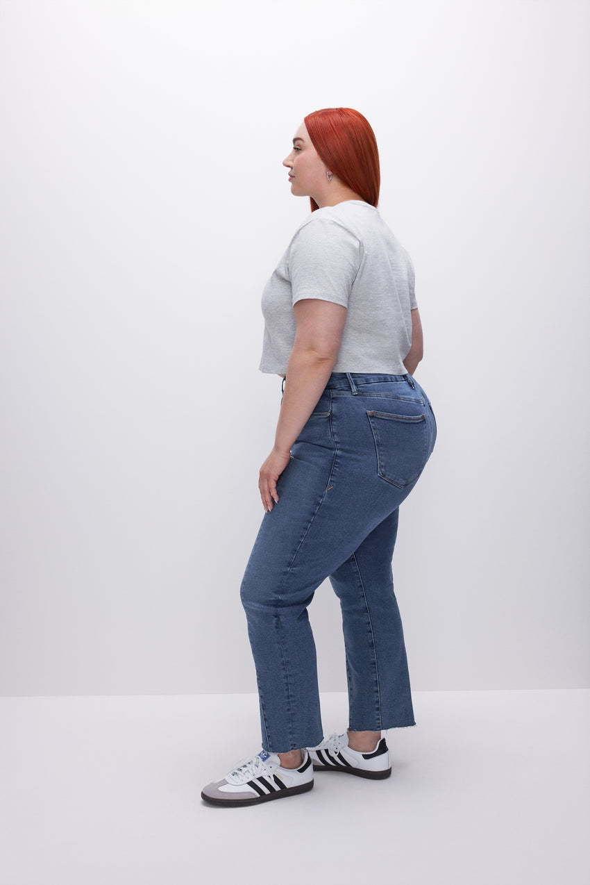 GOOD LEGS STRAIGHT JEANS | INDIGO455 View 1 - model: Size 16 |