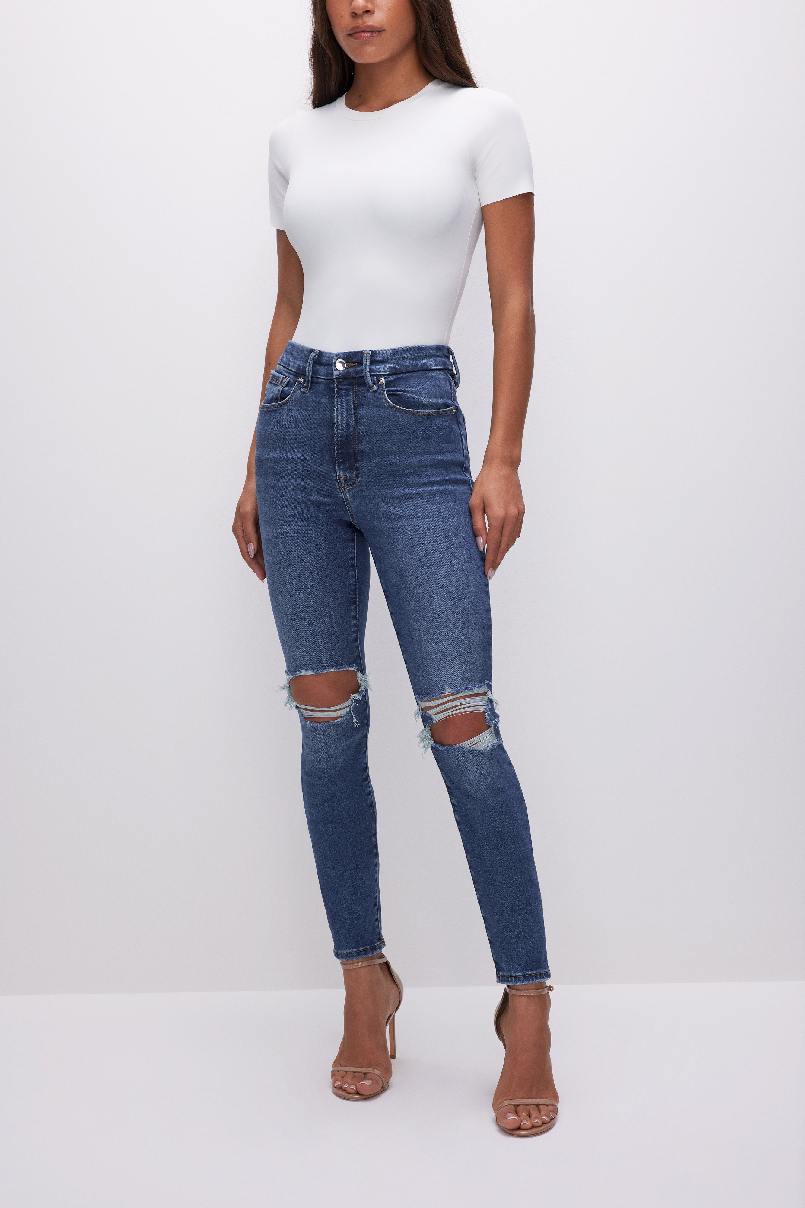 Good American Always Fit Good Legs Skinny Jeans in Indigo447