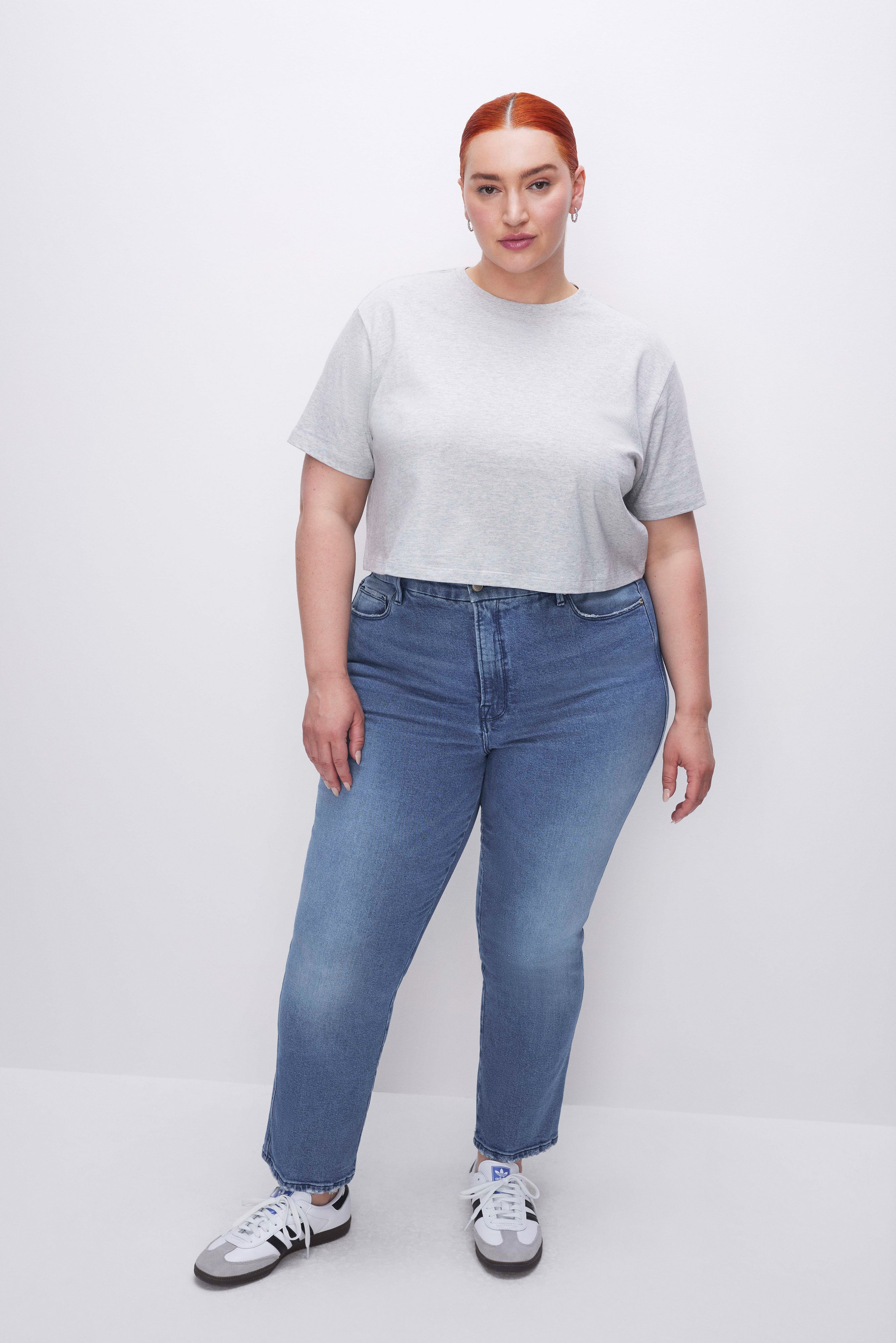 GOOD CURVE STRAIGHT JEANS | BLUE858