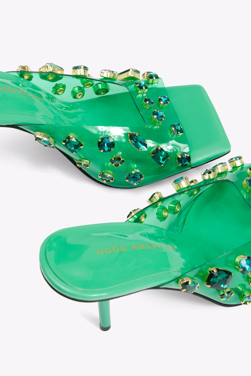 DIAMONDS FOREVER MULE | SUMMERGREEN002 View 1 - model: Size 0 |