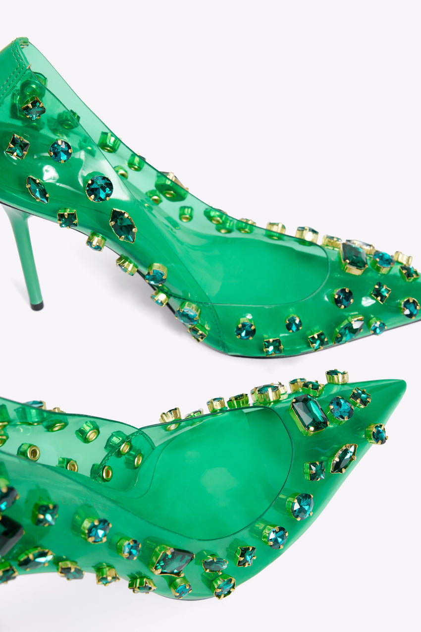 DIAMONDS FOREVER HEEL | SUMMERGREEN002 View 3 - model: Size 0 |