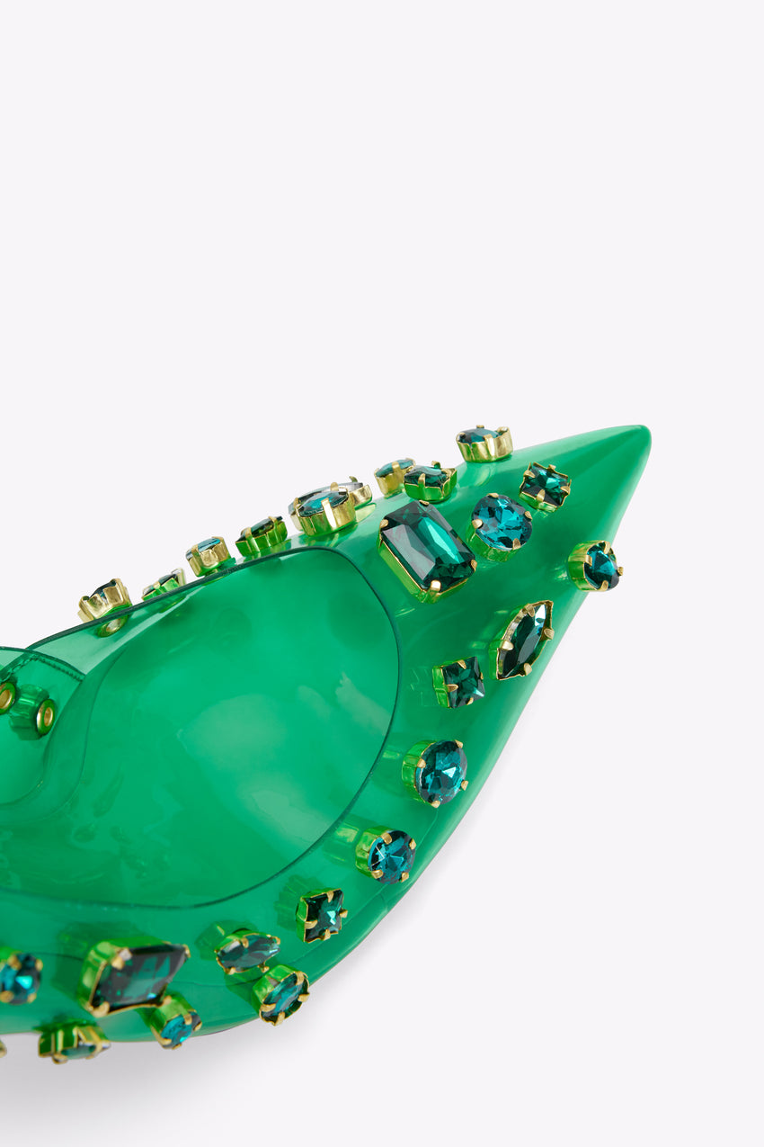 DIAMONDS FOREVER HEEL | SUMMERGREEN002 View 5 - model: Size 0 |