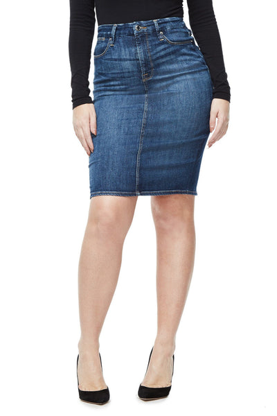 Denim Pencil Skirt - Blue046 | GOOD AMERICAN