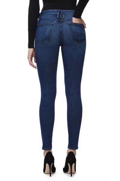 The Slim Zip Skinny Jeans - Blue013 | GOOD AMERICAN