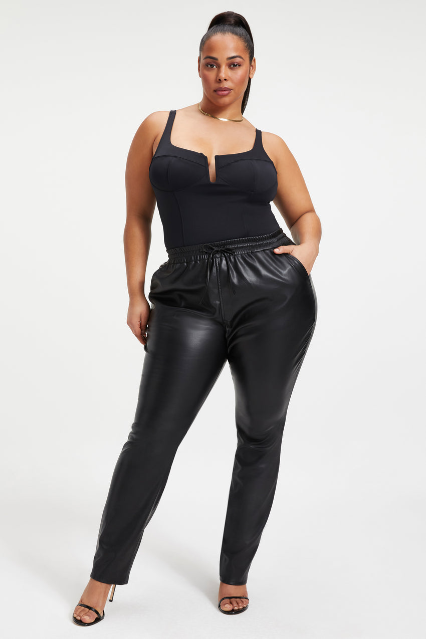 SCUBA U CORSET BODYSUIT | BLACK001 - GOOD AMERICAN