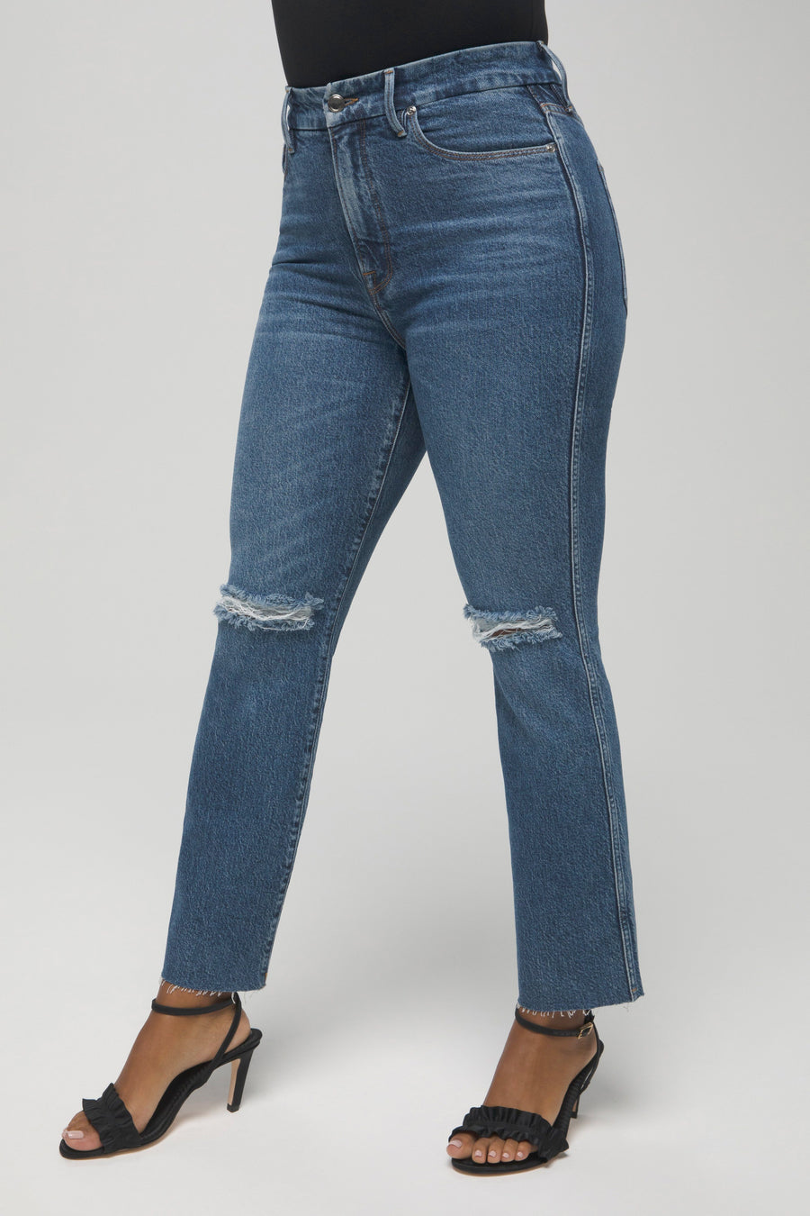 GOOD CURVE STRAIGHT JEANS | BLUE527 - GOOD AMERICAN